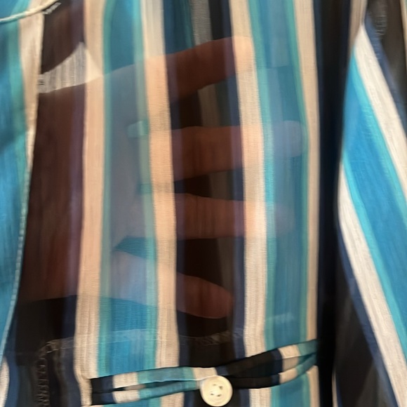 Kut From the Kloth sheer striped blouse - Picture 8 of 13